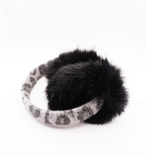 michael kors earmuffs rabbit fur|Faux Fur Ear Muffs .